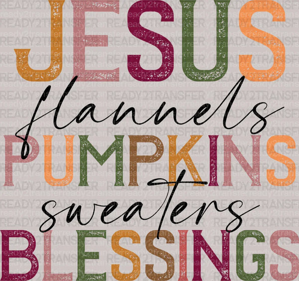 JESUS PUMPKINS BLESSINGS DTF Transfer
