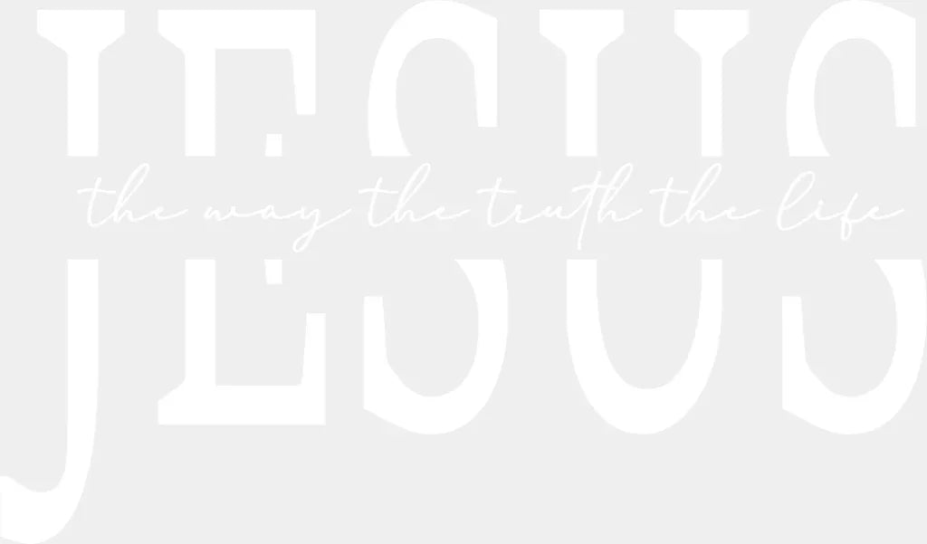 Jesus The Way The Truth The Life - Christianity DTF Transfer Adult Unisex - S & M (10’’) / Light Color Design (See