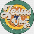 Jesus Vibes Circular Design - Christianity DTF Transfer