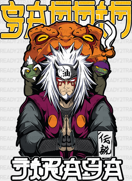 Jiraiya Design - Naruto Iron On Dtf Transfer