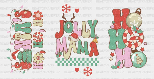 Jolly Mama - Christmas Cup Wrap UV Sticker Permanent UV DTF Decal