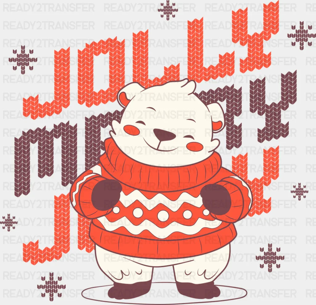 Jolly Merry Jolly - Christmas DTF Transfer ready2transfer