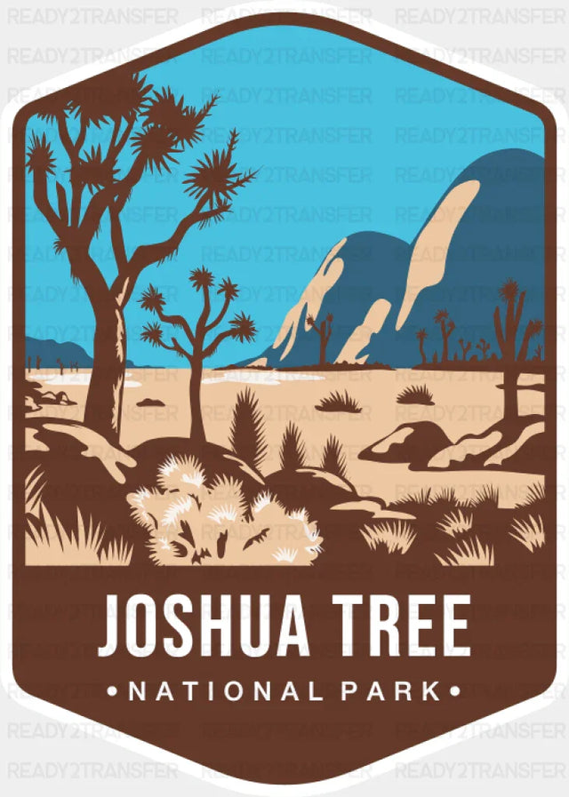 Joshua Tree National Park Colorful Design - National Parks DTF Transfer ready2transfer
