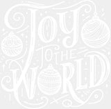 Joy To The World 4 Colors - Christmas DTF Transfer Adult Unisex - S & M (10’’) / White Color Design (See Imaging)