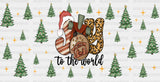 Joy To The World - Christmas Cup Wrap Uv Sticker Permanent Dtf Decal
