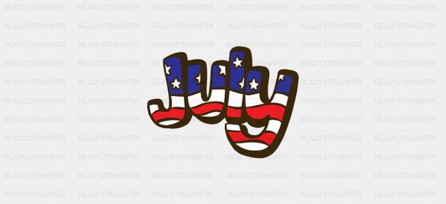 July - 4th Of July Cup Wrap UV Sticker Permanent UV DTF Decal