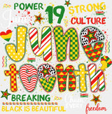 June 19 Black Is Beautiful - Juneteenth DTF Transfer ready2transfer Light Color Design (See Imaging)