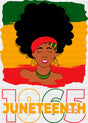 Juneteenth 1865 Afro Girl - Juneteenth DTF Transfer
