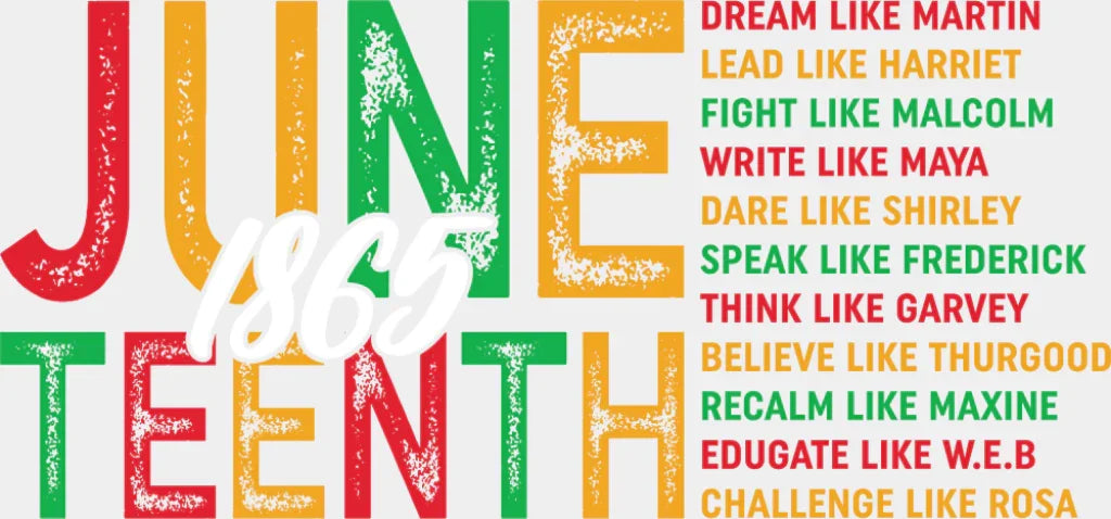 Juneteenth 1865 Educate Like W.E.B - Juneteenth DTF Transfer Adult Unisex - S & M (10’’) / Light Color Design (See
