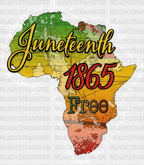 Juneteenth 1865 Free Blm Dtf Transfer Adult Unisex - S & M (10’) / White