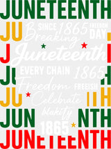 Juneteenth B&W Design - Juneteenth DTF Transfer Adult Unisex - S & M (10’’) / Light Color Design (See Imaging)