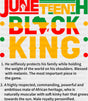 Juneteenth Black King Africa Design - Juneteenth DTF Transfer Adult Unisex - S & M (10’’) / Dark Color Design (See