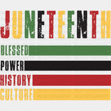Juneteenth Blessed Power History Culture Design Dtf Transfer
