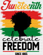 Juneteenth Celebrate Freedom Since 1865 - Juneteenth DTF Transfer Adult Unisex - S & M (10’’) / Dark Color Design (See