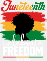 Juneteenth Celebrate Freedom Since 1865 - Juneteenth DTF Transfer Adult Unisex - S & M (10’’) / Light Color Design (See