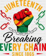 Juneteenth Chains - Juneteenth DTF Transfer ready2transfer Dark Color Design (See Imaging)