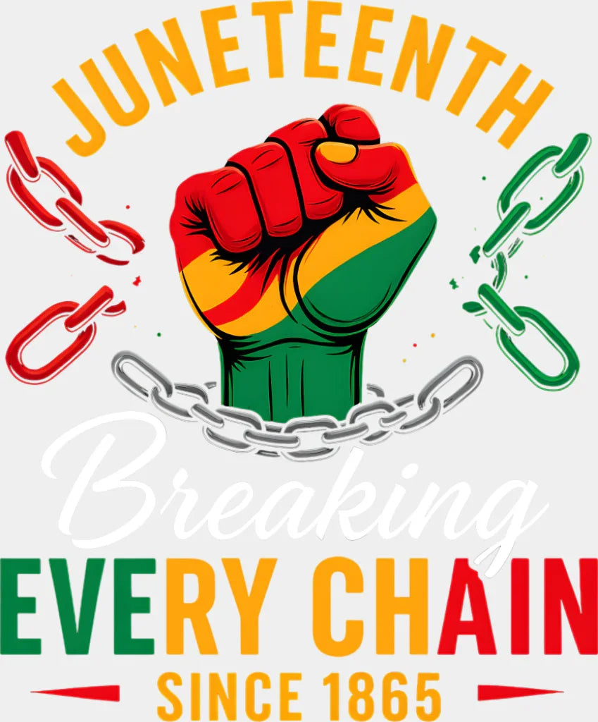 Juneteenth Chains - Juneteenth DTF Transfer ready2transfer Light Color Design (See Imaging)