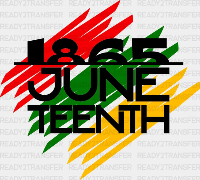 Juneteenth Dtf Transfer Adult Unisex - S & M (10’) / Black