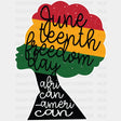 Juneteenth Freedom Day Blm Dtf Transfer