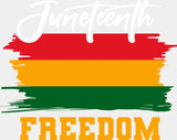 Juneteenth Freedom - Juneteenth DTF Transfer Adult Unisex - S & M (10’’) / Light Color Design (See Imaging)