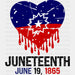 Juneteenth June 19 1865 Design - BLM Juneteenth DTF Transfer ready2transfer Black