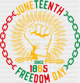 Juneteenth Since 1865 Freedom Day - Juneteenth DTF Transfer