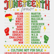 Juneteenth Tour Culture Not For Sale Design Dtf Transfer