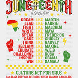 Juneteenth Tour Culture Not For Sale Design Dtf Transfer
