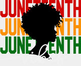Juneteenth Vibes - Juneteenth DTF Transfer Adult Unisex - S & M (10’’) / Light Color Design (See Imaging)