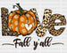 Just A Girl Who Loves Fall DTF Transfer ready2transfer Black