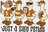 Just A Silly Football - Football DTF Transfer Adult Unisex - S & M (10’’) / Dark Color Design (See Imaging)