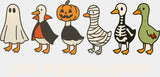Just A Spooky Goose, 6 Goose - Halloween DTF Transfer ready2transfer Light Color Design (See Imaging)
