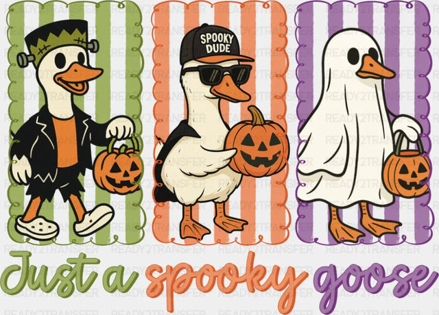 Just A Spooky Goose Colorful - Halloween DTF Transfer ready2transfer