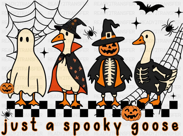 Just A Spooky Goose Spider Webs - Halloween DTF Transfer ready2transfer