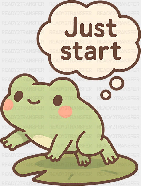 Just Start - Minimal UV Sticker Permanent UV DTF Decal