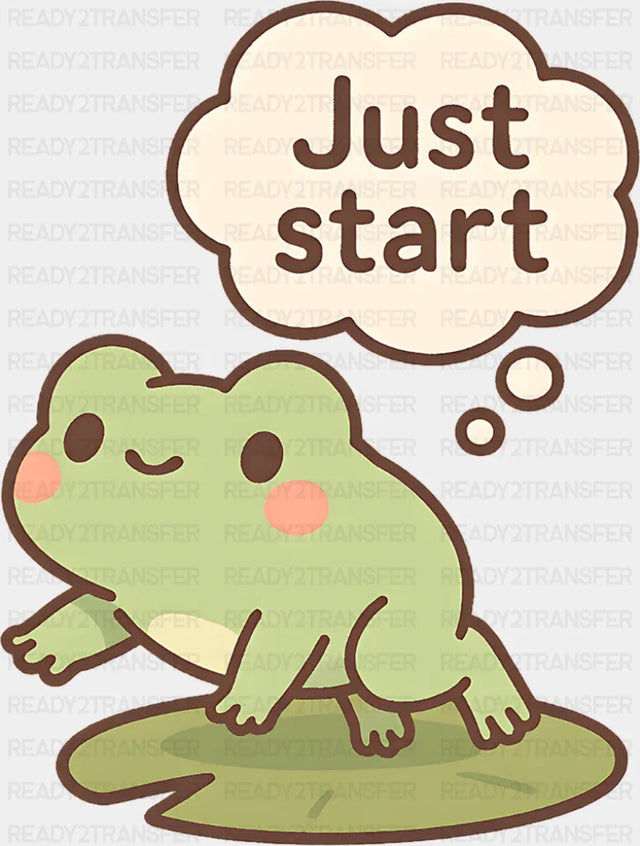 Just Start - Minimal UV Sticker Permanent UV DTF Decal