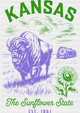 Kansas The Sunflower State - States & Cities DTF Transfer ready2transfer