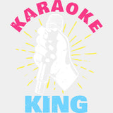 Karaoke King - Singing DTF Transfers ready2transfer Light Color Design (See Imaging)