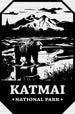 Katmai National Park Design - National Parks DTF Transfers ready2transfer Black