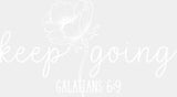 Keep Going Flower B&W - Christianity DTF Transfer Adult Unisex - S & M (10’’) / Light Color Design (See Imaging)