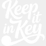 Keep It In Key - Music DTF Transfers ready2transfer Light Color Design (See Imaging)