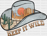 Keep It Wild Hat Dtf Transfer