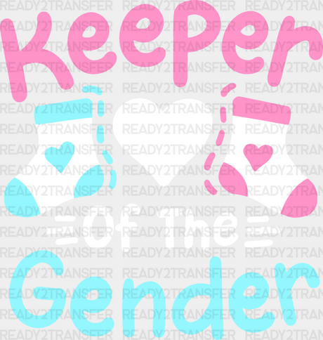 Keeper Of The Gender Socks - Reveal Dtf Heat Transfer Adult Unisex S & M (10’’) / Light Color