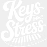 Keys Over Stress - Music DTF Transfers ready2transfer Light Color Design (See Imaging)