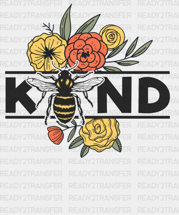 KIND Floral DTF Transfer