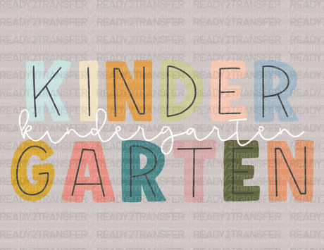 KINDER GARTEN DTF Transfer - ready2transfer