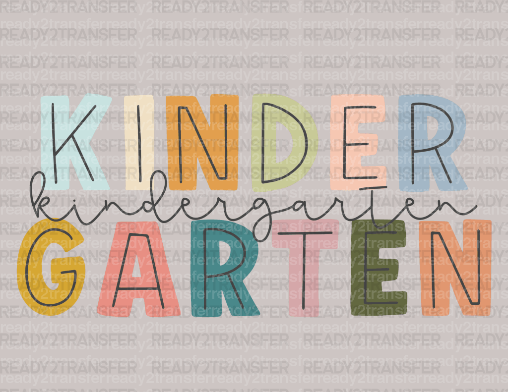 KINDER GARTEN DTF Transfer - ready2transfer