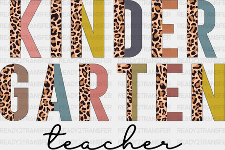 Kinder Garten Teacher Dtf Heat Transfer