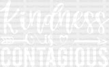 Kindness Is Contagious - Anti Bullying Dtf Heat Transfer Adult Unisex S & M (10’’) / Light