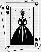 King And Queen Cards - King-Queen Dtf Heat Transfer Adult Unisex S & M (10’’) / Light Color